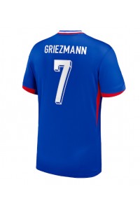 Frankrijk Antoine Griezmann #7 Voetbaltruitje Thuis tenue EK 2024 Korte Mouw